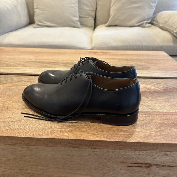 Beckett Simonon Men’s Valencia Wholecut Oxfords Black Leather Size 10.5 - Picture 1 of 7